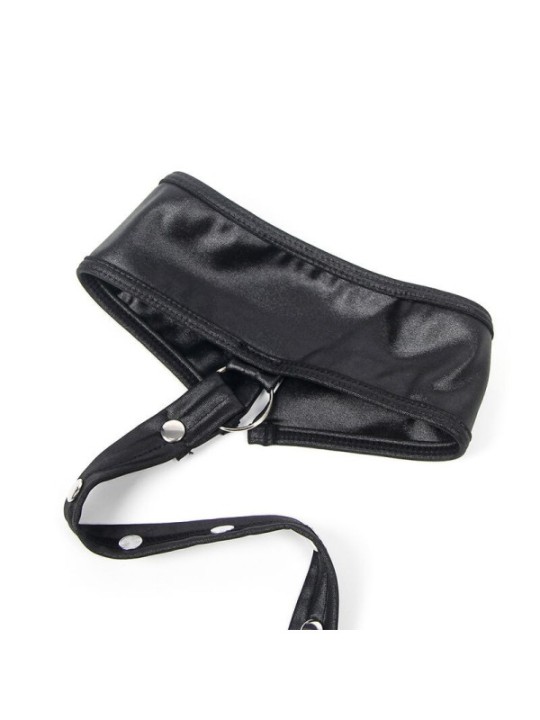 SUBBLIME - 954406 ROBE BONDAGE EN CUIR NOIR S/M