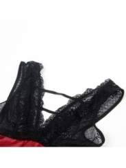 SUBBLIME - 954437 ROBE BONDAGE EN DENTELLE NOIRE L/XL