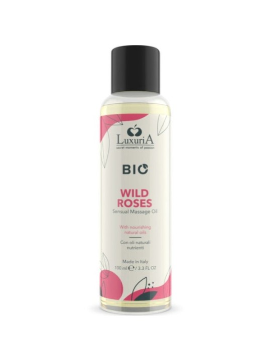 INTIMATELINE LUXURIA - HUILE DE MASSAGE BIO ROSES SAUVAGES 100 ML