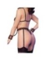 CHILIROSE - CR 4838 WILDCAT ENSEMBLE MENOTTES + SOUTIEN-GORGE + BAS + STRING LEOPARD XL