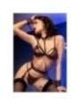CHILIROSE - CR 4838 WILDCAT ENSEMBLE MENOTTES + SOUTIEN-GORGE + BAS + STRING LEOPARD XL