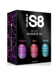 STIMUL8 - S8 HUILE DE MASSAGE COFFRET 3 X 50 ML