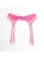 SUBBLIME - 955366 ENSEMBLE SOUTIEN-GORGE AVEC LIGNES DE DENTELLE ET JARRETELLES ROSE ET VIOLET L/XL