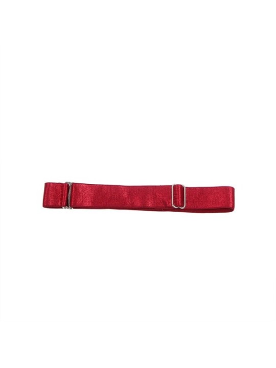 SUBBLIME - 955403 ROBE À BRETELLES EN CUIR BORDEAUX L/XL