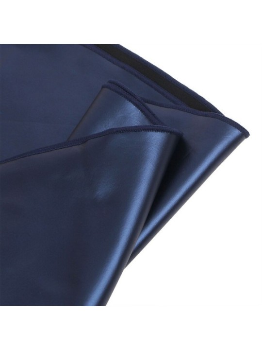 SUBBLIME - 955410 ROBE À BRETELLES EN CUIR BLEU S/M