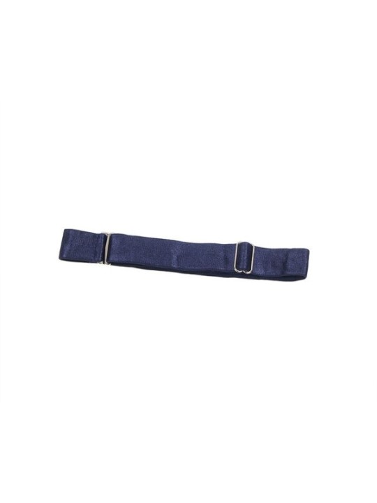 SUBBLIME - 955410 ROBE À BRETELLES EN CUIR BLEU S/M