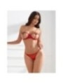 SUBBLIME - 955519 ENSEMBLE SOUTIEN-GORGE AVEC CHAÎNES ET COEUR EN MAILLE ROUGE S/M