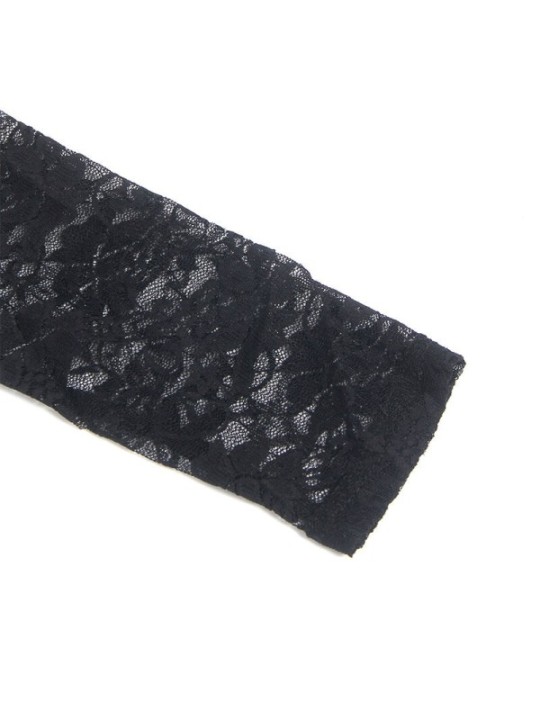 SUBBLIME - 955601 ROBE À MANCHES LONGUES AVEC DENTELLE NOIRE L/XL