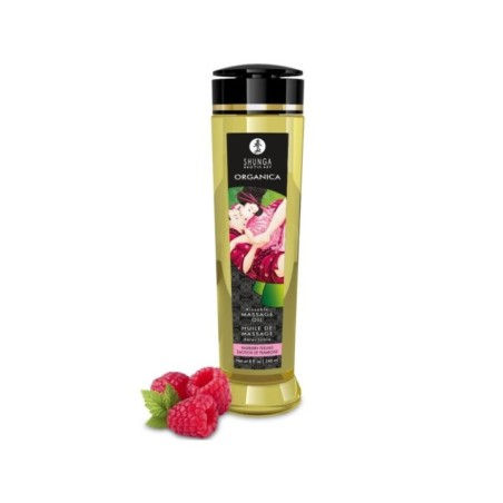 SHUNGA - HUILE DE MASSAGE BIO À LA FRAMBOISE 240 ML