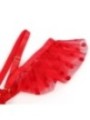 SUBBLIME - 957506 ENSEMBLE SOUTIEN-GORGE ET JARRETELLE EN DENTELLE ROUGE S/M