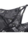 SUBBLIME - 957537 ROBE EN CUIR AVEC DENTELLE FLORALE NOIRE L/XL