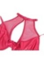 SUBBLIME - 957605 ENSEMBLE SOUTIEN-GORGE ET JUPE EN CUIR ROUGE S/M