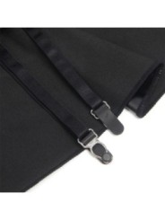 SUBBLIME - 957711 ROBE EN CUIR À FERMETURE ÉCLAIR EN DENTELLE NOIRE L/XL
