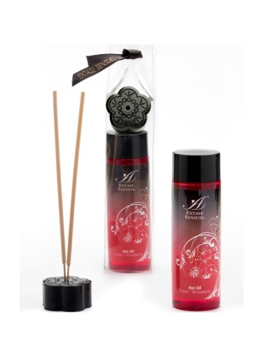 EXTASE SENSUAL - HUILE STIMULANTE CHALEUR FRAISE 100 ML