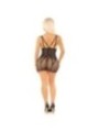 LEG AVENUE - MINI ROBE AVEC DENTELLE COEUR NOIRE