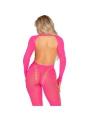 LEG AVENUE - BODYSTOCKING ROSE DOS OUVERT TAILLE UNIQUE