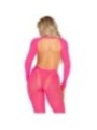 LEG AVENUE - BODYSTOCKING ROSE DOS OUVERT TAILLE UNIQUE