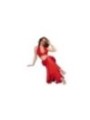 CHILIROSE - CR 4857 ENSEMBLE HAUT ET PANTALON ROUGE TAILLE L
