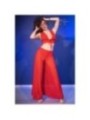 CHILIROSE - CR 4857 ENSEMBLE HAUT ET PANTALON ROUGE TAILLE L
