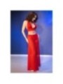 CHILIROSE - CR 4857 ENSEMBLE HAUT ET PANTALON ROUGE TAILLE L