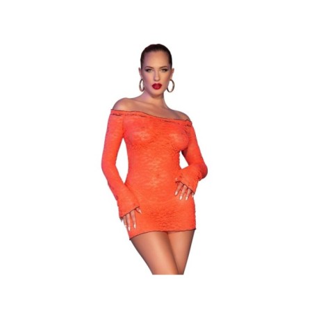 CHILIROSE - CR 4859 ROBE MINI ORANGE M