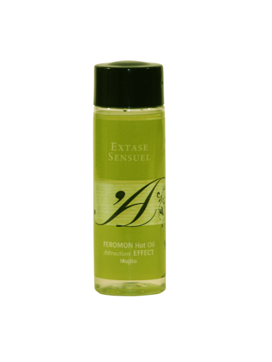 EXTASE SENSUAL - HUILE DE MASSAGE EFFET THERMIQUE AUX PHÉROMONES DE MOJITO 100 ML