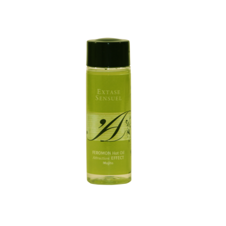 EXTASE SENSUAL - HUILE DE MASSAGE EFFET THERMIQUE AUX PHÉROMONES DE MOJITO 100 ML