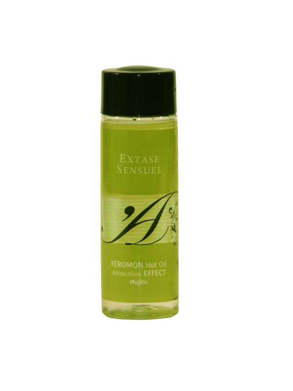 EXTASE SENSUAL - HUILE DE MASSAGE EFFET THERMIQUE AUX PHÉROMONES DE MOJITO 100 ML