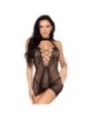 LEG AVENUE - 81675 ROBE MINI DOS NU NOIRE - TAILLE UNIQUE