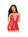 LEG AVENUE - 81675 ROBE MINI DOS NU ROUGE - TAILLE UNIQUE