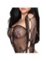 LEG AVENUE - 89361 BODY SANS FOURCHE AVEC BOLÉRO NOIR - TAILLE UNIQUE