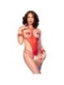 CHILIROSE - CR 4874 BODY ROUGE SANS ENTREJAMBE OUVERT L/XL