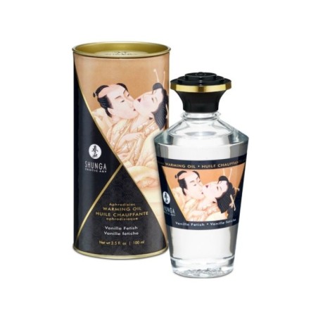SHUNGA - HUILE DE MASSAGE EFFET CHALEUR SAVEUR VANILLE FÉTICHE 100 ML