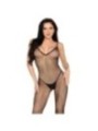 LEG AVENUE - 89375 BODYSCOCKING RÉSILLE NOIR SANS ENTREJAMBE - TAILLE UNIQUE