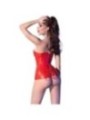 CHILIROSE - CR 4896 CORSET ROUGE SANS BRETELLES XL