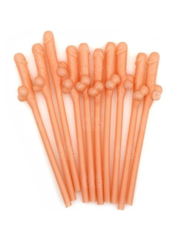 DIABLO PICANTE - 10 PAILLES EN FORME DE PÉNIS