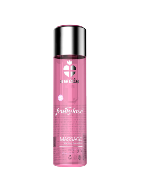 SWEDE - FRUITY LOVE HUILE DE MASSAGE EFFET CHAUFFANT VIN MOUSSEUX FRAISE 120 ML