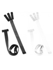 BYE-BRA - ADAPTATEUR DE SOUTIEN-GORGE À DOS OUVERT NOIR & BLANC