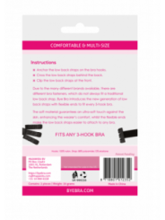 BYE-BRA - ADAPTATEUR DE SOUTIEN-GORGE À DOS OUVERT NOIR & BLANC