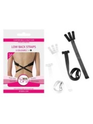 BYE-BRA - ADAPTATEUR DE SOUTIEN-GORGE À DOS OUVERT NOIR & BLANC