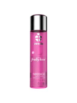 SWEDE - FRUITY LOVE EFFET RÉCHAUFFANT HUILE DE MASSAGE FRAMBOISE ROSE ET RHUBARBE 120 ML