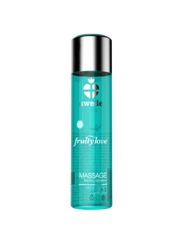 SWEDE - FRUITY LOVE HUILE DE MASSAGE EFFET CHAUFFANT CASSIS ET CITRON VERT 120 ML