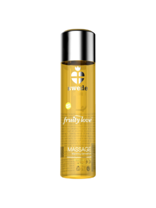 SWEDE - FRUITY LOVE HUILE DE MASSAGE EFFET CHAUFFANT FRUITÉ TROPICAL AU MIEL 120 ML.