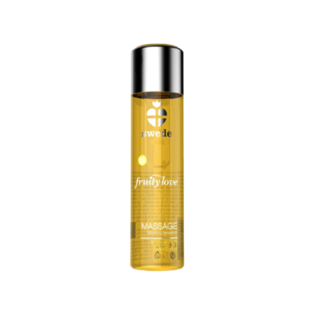 SWEDE - FRUITY LOVE HUILE DE MASSAGE EFFET CHAUFFANT FRUITÉ TROPICAL AU MIEL 120 ML.