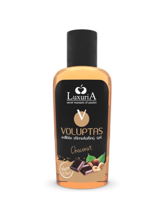 INTIMATELINE LUXURIA - VOLUPTAS GEL DE MASSAGE COMESTIBLE EFFET CHAUFFANT - CHOCONUT 100 ML