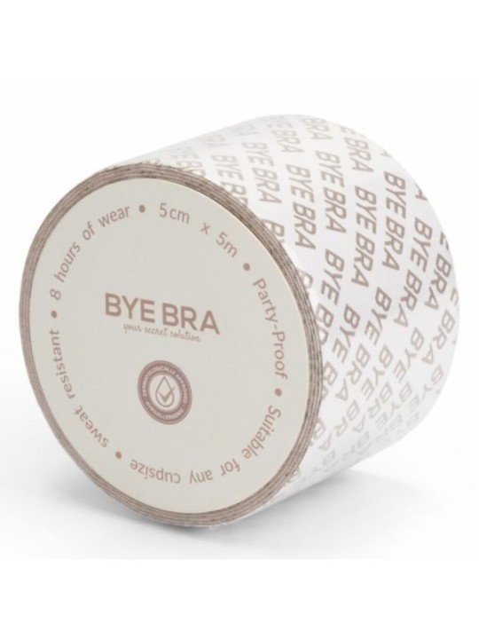 BYE-BRA - BODY TAPE DOUBLE SIDED CINTA DE DOBLE CARA BEIGE TALLA ÚNICA 5 x 500 CM