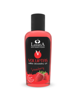 INTIMATELINE LUXURIA - VOLUPTAS GEL DE MASSAGE COMESTIBLE EFFET CHAUFFANT - FRAISE 100 ML