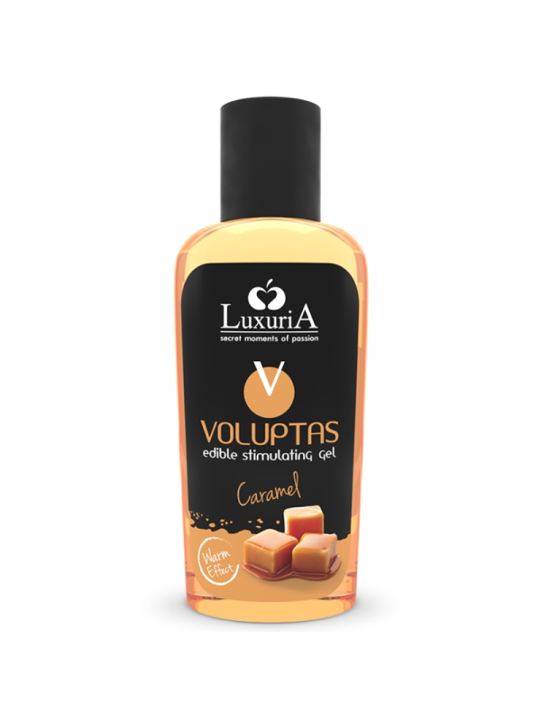INTIMATELINE LUXURIA - VOLUPTAS GEL DE MASSAGE COMESTIBLE EFFET CHAUFFANT - CARAMEL 100 ML