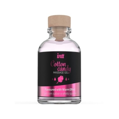 INTT MASSAGE & ORAL SEX - GEL DE MASSAGE SAVEUR COTTON BABE À PAPA ET EFFET CHAUFFANT