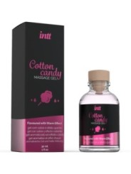 INTT MASSAGE & ORAL SEX - GEL DE MASSAGE SAVEUR COTTON BABE À PAPA ET EFFET CHAUFFANT